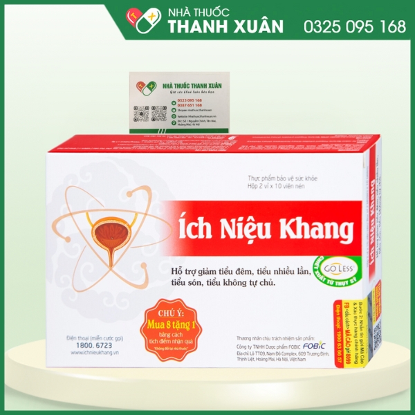 Ích niệu khang - Hỗ trợ giảm chứng rối loạn tiểu tiện